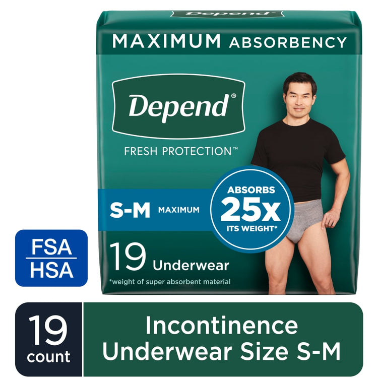 Depend maximum absorbency men&