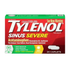 Tylenol Sinus + Headache Daytime Relief caplets in a 24-count bottle, used for sinus congestion and headache relief.