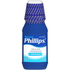 Phillips Milk of Magnesia Original 12oz bottle, a liquid laxative and antacid, displayed with brand label and clear bottle view.