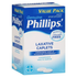 Phillips Laxative Caplets with magnesium oxide, stimulant-free, 24 count, used for gentle bowel relief.