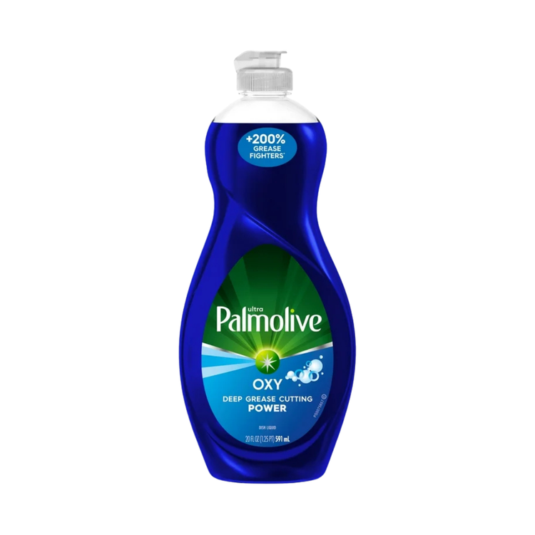 Palmolive Ultra Oxy Power Degreaser Dish Liquid in 20oz bottle, with vibrant label and cap, designed for effective grease removal.