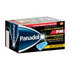 Box of Panadol Extra Strength PM 500mg analgesic and fever relief caplets from Farmacias Savia, 24 count.