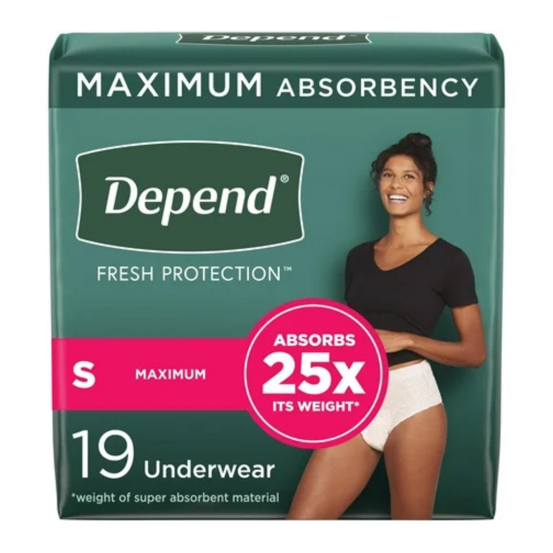 Depend maximum absorbency women&