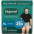 Depend maximum absorbency men&