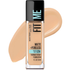 Maybelline Fit Me Matte + Poreless liquid foundation in shade 220 Natural Beige, 1 fl oz, featuring a sleek bottle with a pump.