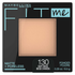 Maybelline Fit Me Matte + Poreless Powder in Buff Beige 130, a compact makeup product with pressed powder for a matte finish.