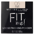 Maybelline Fit Me Loose Finishing Powder in Fair shade, 0.7oz, showing the compact with open translucent powder container.