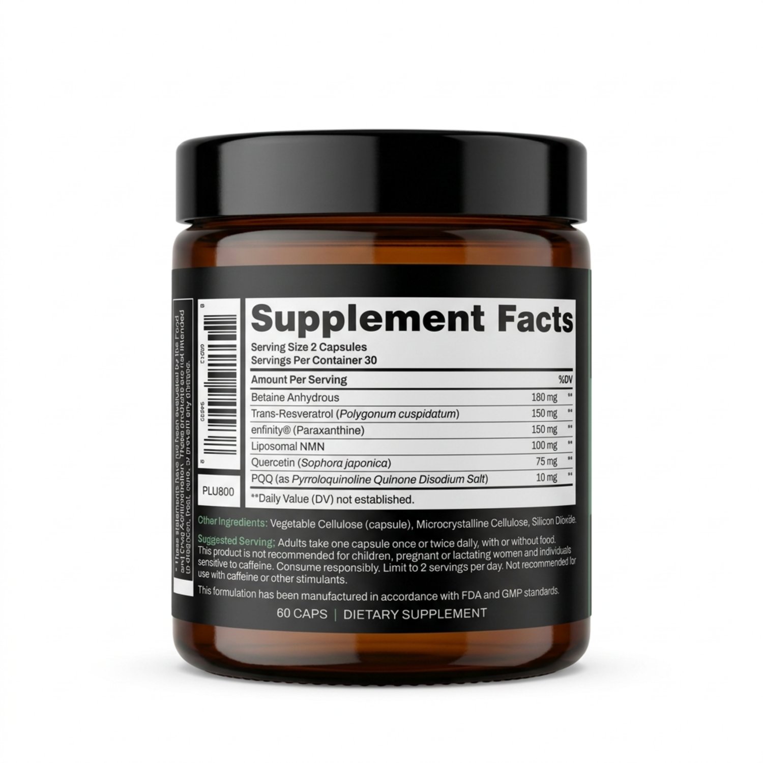 Upgraded Formulas Total Longevity Upgrade supplement bottle showing label with product name and supplement details.