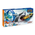 Six Six Zero Power Track Master Loop Playset with alloy car, featuring colorful track loops and racing elements.