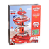 Six Six Zero Fire Rescue Circulation Garage Spiral Track set with 26 pieces, featuring colorful tracks and rescue vehicles for kids’ play.