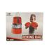 Red BSWT Kids Hanging Boxing Bag with Gloves, suitable for children, featuring a durable hanging bag and protective gloves.