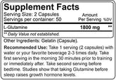 PoorBoySupplements NutraKey Glutamine 900mg joint support capsules, 100-count, dietary supplement for muscle recovery.