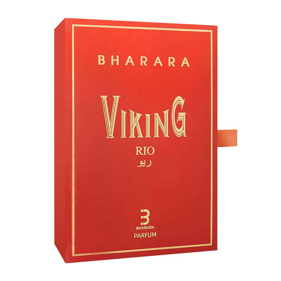 Bharara Unisex Viking Rio perfume bottle by Farmacias Savia, showcasing the 3.4 oz elegant glass container.