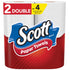 White Scott Choose-A-Sheet 1-ply paper towels on double rolls, 108 sheets per roll, from Farmacias Savia.