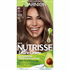 Garnier Nutrisse Ultra Crème 61 Light Extra Ash Brown hair color kit with box showing shade and brand logo.