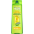 Garnier Fructis Triple Nutrition Nourishing Shampoo bottle for hair, with vibrant label and clear product branding.