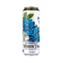 AriZona Blueberry White Tea can, 22oz, featuring a blue and white label with blueberries and tea imagery.