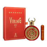 Bharara Unisex Viking Rio perfume bottle from Farmacias Savia, 3.4 oz, featuring sleek design and elegant packaging.