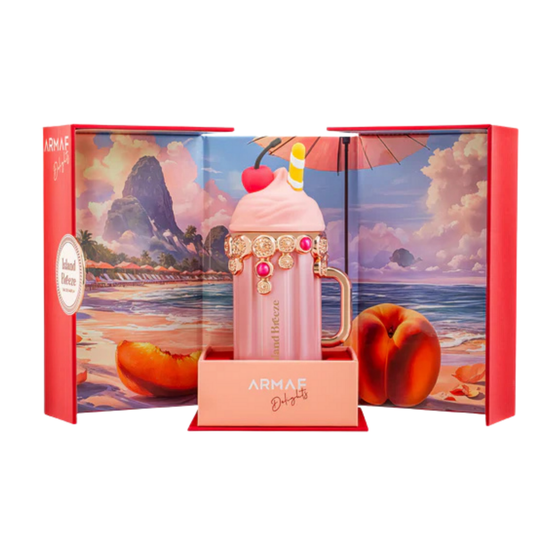 Armaf Island Breeze Eau de Parfum for women in 3.4oz bottle, featuring floral and citrus fragrance elements.