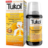 Farmacias Savia Tukol Honey Multi-Symptom Cold & Flu Relief Liquid 4oz bottle with honey flavor and medication label.