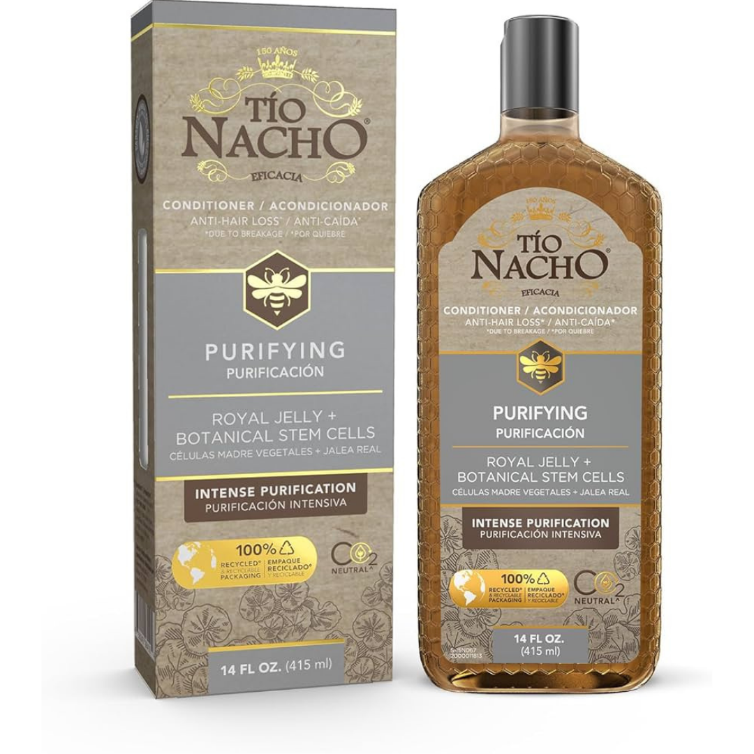 Tio Nacho Purifying Conditioner with Royal Jelly and Stem Cells, 14oz bottle, designed for hair cleansing and nourishment
