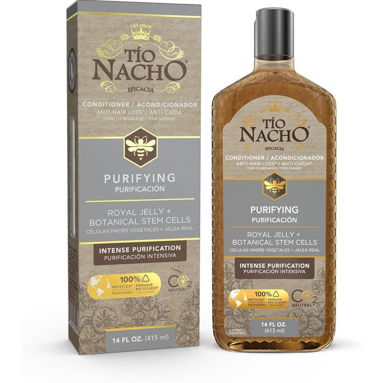 Tio Nacho Purifying Conditioner with Royal Jelly and Stem Cells, 14oz bottle, designed for hair cleansing and nourishment