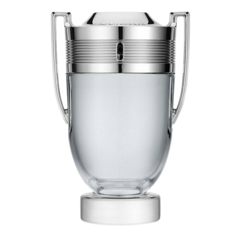 Paco Rabanne Invictus Eau de Toilette tester spray for men in 3.4oz bottle, with box and label visible.