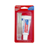 Farmacias Savia Colgate oral care travel kit with toothpaste and toothbrush in compact size, ideal for on-the-go dental hygiene.