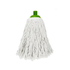 Pure cotton yarn mop from Farmacias Savia, showing the soft, white cotton yarn mop head with a sturdy handle.