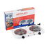 Farmacias Savia universal double burner electric hot plate with two 2000W burners on a countertop, black metal and ceramic surface.