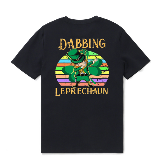 Hawaiian Tee For Men Dabbing Leprechaun St. Patrick&