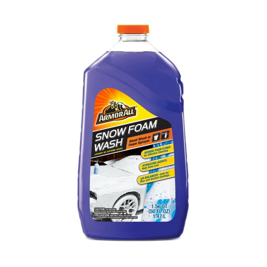 Farmacias Savia Armor All Snow Foam Car Wash 50oz bottle with foam sprayer for hand-wash or foam cleaning of vehicles