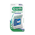 GUM Advanced Soft-Picks Dental Picks in a 60-count package, designed for gentle interdental cleaning and oral hygiene.