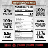 Container of Mutant Pro Triple Whey Protein Powder by PoorBoySupplements.com, 5lb tub with label showing product details.