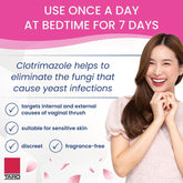Taro Clotrimazole 7-day antifungal vaginal cream in 1.5 oz tube, for treating vaginal yeast infections, by Farmacias Savia.