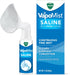 Farmacias Savia Vicks VapoMist Saline spray with soothing vapors in a 1.7 oz bottle, gentle non-medicated nasal mist.