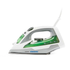 Viasonic 1500W steam iron with anti-drip and anti-calc features, shown with a sleek design and ergonomic handle.