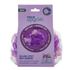 Lavender bath pouf and lavender soap from T.Taio Esponjabon by Farmacias Savia, showing the textured pouf and lavender soap bar.