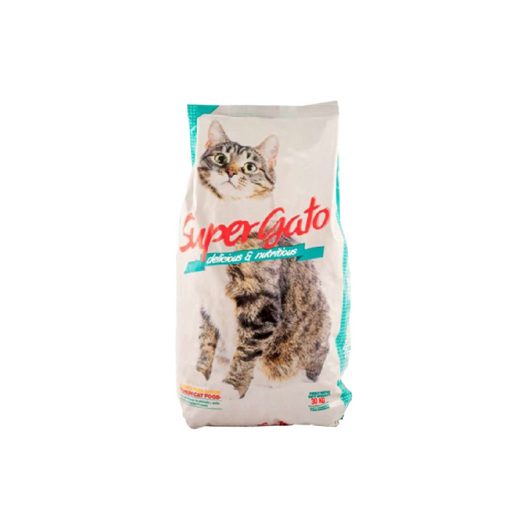 Super Gato Adulto cat food by Farmacias Savia in 1.1lb bag, featuring high-quality nutrition for adult cats.