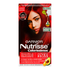 Garnier Nutrisse Ultra Color Red Ruby hair dye box in red and black packaging with product details visible