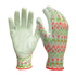 Pair of Farmacias Savia garden gloves in assorted colors, ideal for gardening tasks, with flexible fabric and reinforced palms.