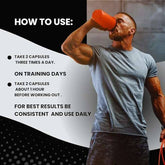 Nutrex HMB 1000 testosterone booster supplement bottle with 120 capsules, designed to support muscle growth and recovery.