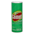 Comet Disinfectant Cleanser Powder with Bleach in 21oz container, white powder for cleaning and disinfecting surfaces.
