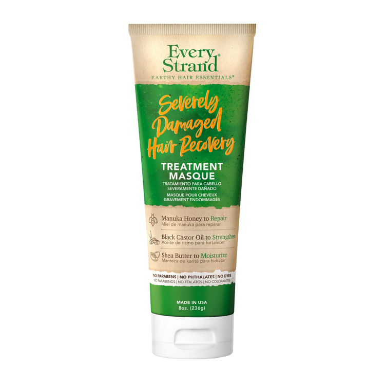 Farmacias Savia Severely Damaged Hair Recovery Treatment Masque in 8oz jar, creamy hair mask for damaged hair care.