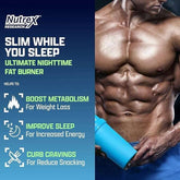 Nutrex LIPO-6 NightTime weight loss supplement capsules, 30-count, designed to support fat burning during sleep.