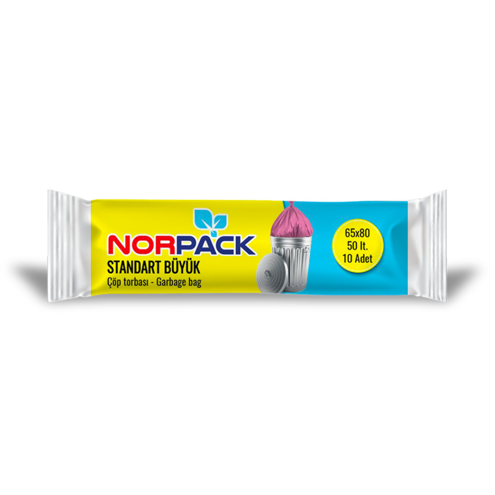 Farmacias Savia NorPack standard garbage bags, 50L disposable trash bags, durable plastic waste bags for household use