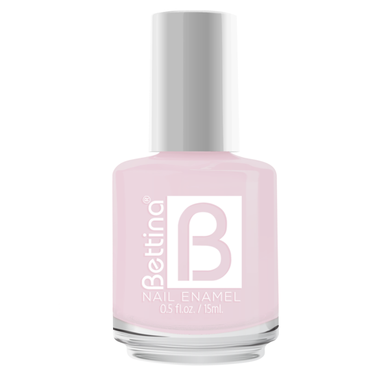 Farmacias Savia Bettina Nail Polish in Nature Haze 0.5oz, showing the pastel beige nail polish bottle on a white background.
