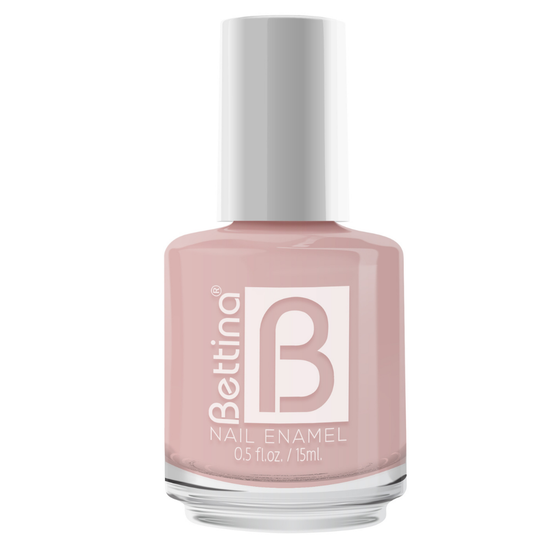Bettina Nail Polish Retro in 0.5oz bottle, vibrant pink color, cosmetic product by Farmacias Savia, with a sleek nail polish container.