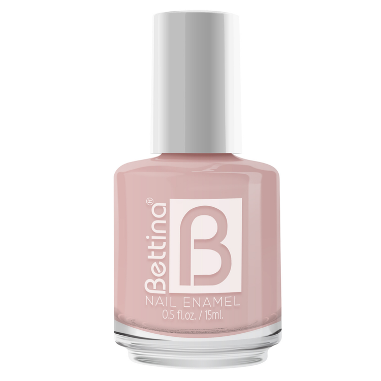 Bettina Nail Polish Retro in 0.5oz bottle, vibrant pink color, cosmetic product by Farmacias Savia, with a sleek nail polish container.