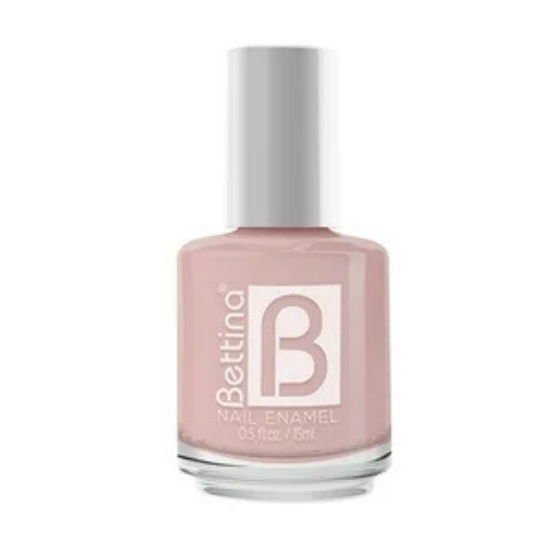 Bettina French Beige nail polish in 0.5oz bottle, Farmacias Savia cosmetic product with beige color and smooth finish.